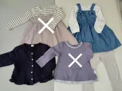 プティマイン　まとめ売り　ワンピース　ジャケット　レギンス　長袖シャツ　セット