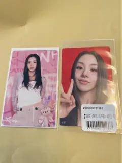TWICE オンラインくじ　チェヨン　ステッカー　THIS IS FOR