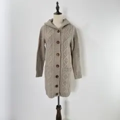 in the groove シェットランドウール 100% ロングカーディガン