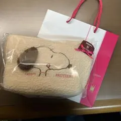 【新品】スヌーピー ポーチ＋お菓子セット ブリュイエール 限定 ギフト