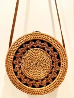 【中古】RATTAN SHOULDER BAG 籐ショルダーバッグ