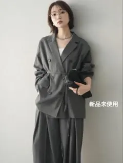 残りわずか⭐︎お値引き中✨Lumier同型✨TRツイルダブルテーラード【Gray】のサムネイル