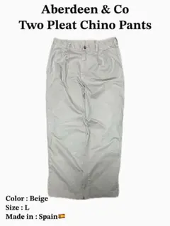 Aberdeen & Co ツータックチノ　L