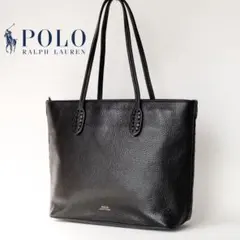 極美品】ポロ ラルフローレン レザー トートバッグ ブラック 希少品 