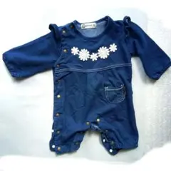 ＃訳あり＃Croissance Bebe 花柄ロンパース 70