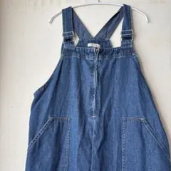 スタジオクリップsuudioCLIPブルーデニム サロペットジャンパースカートL