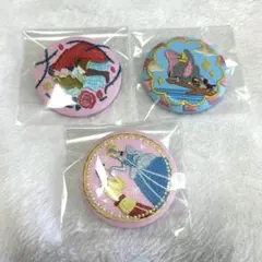 ディズニー刺繍缶バッジ 3個セット