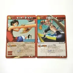 ミラクルバトルカードダス　ワンピース　モンキー・D・ルフィ　火拳のエース