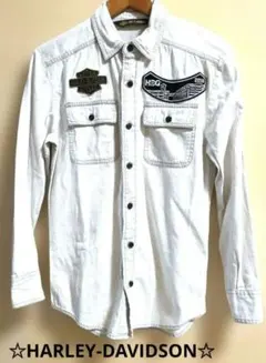 【希少/純正】ハーレーダビッドソン ワークシャツ H.O.G. 2019 パッチ