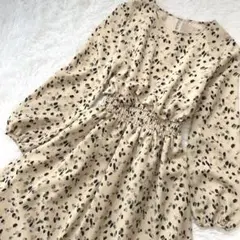 美品‼︎ natural beauty basic ダルメシアン柄 ワンピース S