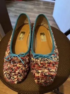 LeTalon GRISEルタロン⭐︎ツイードバレエシューズ22.5センチ