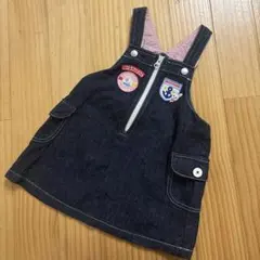 MIKIHOUSE ミキハウス　デニムワンピース　サロペット　日本製