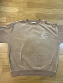 ベージュ フリース風 トレーナー