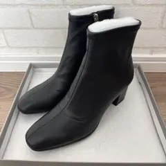 ショートブーツ 本革 24.5