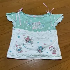 mezzo piano キャラクター Tシャツ　100-110 ミミポポ　半袖