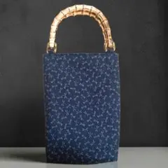 バンブー手提げ お祭りバッグ 和柄バッグ ダルマ柄 神輿 祭り用品 合切