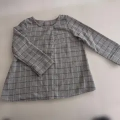 チェック柄 長袖チュニック Mサイズ