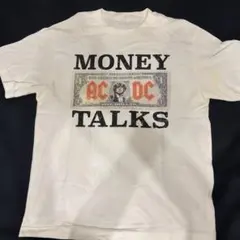 GU AC/DC MONEY TALKS ホワイト Tシャツ