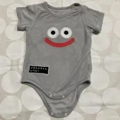 ドラクエメタルスライムグレー 刺繍ロンパース