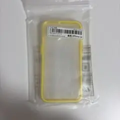 iPhone 14用ソフトケース 黄色