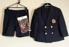 美品　SURGEON ネイビー ダブルブレスト ジャケットとショートパンツセット