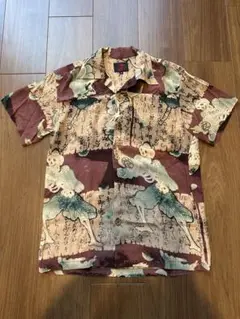 和風スケルトンデザイン 半袖シャツ S