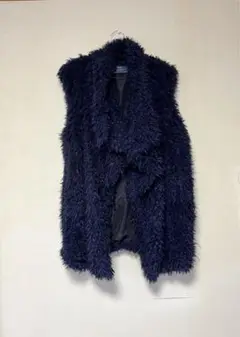 ZARA BASIC ファーベスト　ネイビー