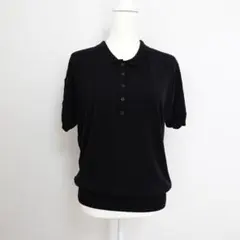 ジュンコシマダ 半袖ニット トップス 大きいサイズ 3L ゆったり 黒 ブラックのサムネイル
