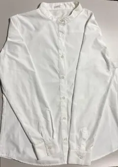 Honeys CINEMA CLUB バンドカラー ホワイトシャツ 長袖