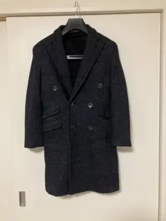 ネイビー チェスターコート