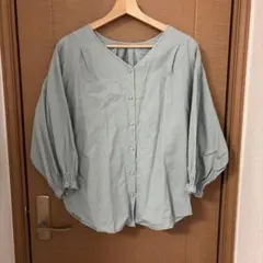FRENCH bleu ブラウス Lサイズ