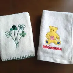 MIKI HOUSE ハンドタオル ウォッシュタオル 2枚セットのサムネイル