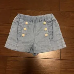 nino♡フリル付きライトブルー半ズボン