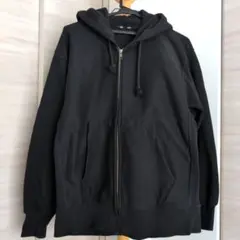 GU ヘビーウェイトスウェットフルジップパーカー （M／ブラック）