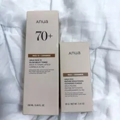 Anua RICE 70 グロウミルキー化粧水＆洗顔パウダーセットのサムネイル