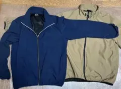 【セット】 Find-Out 防風ジャケット ネイビーLL＆キャメル3L