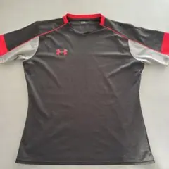 UNDER ARMOUR 半袖アンダーシャツ M 黒/赤
