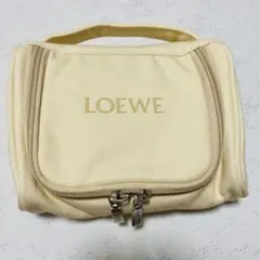 【未使用】JAL ファーストクラスアメニティ　LOEWE ポーチ　アイボリー色