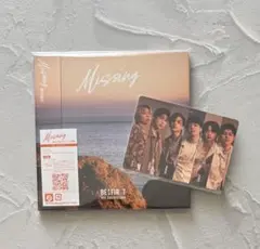 BE:FIRST CD Missing 【トレカ・YouTube 特典付】
