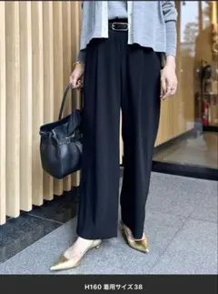 新品　NOLLEY'S2025AW ジョーゼットイージーパンツ