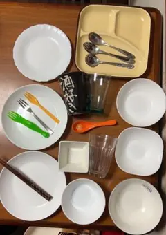 食器セット 15点 プラスチック 陶器 単品でも複数でも取引可