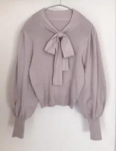 バルーンスリーブ ニット