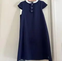 タルティーヌエショコラ　紺ワンピース　セレモニー