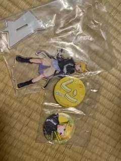 プロセカ一番くじ 賞鏡音レン（ストリートのセカイ）アクリルスタンド&缶バッジ