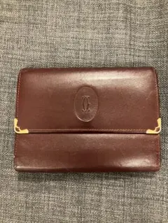 Cartier カルティエ マストライン がま口 財布 ボルドーのサムネイル