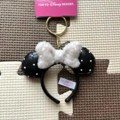 ディズニー　ミニーパールカチューシャキーチェーン