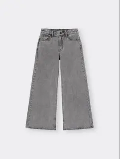 GU ミドルライズワイドジーンズ　L