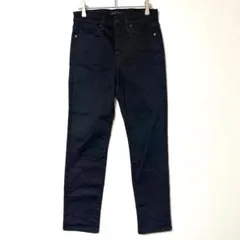 ユニクロ JEANS ハイライズ スキニー 黒デニム バイト S 相当 Y