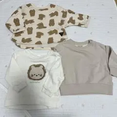ベビー服　トレーナー　70〜80cm 3点セット