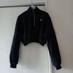 【美品】SLY ハーフジップ クロップドトップス